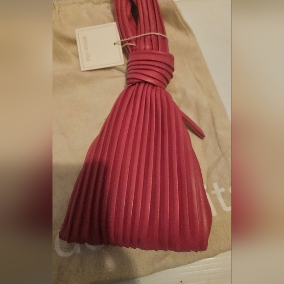 Dolce Vita Carey Pleated Wristlet Pink - Picture 8 of 10